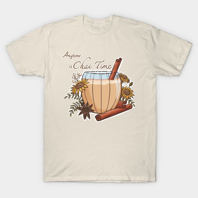 Anytime is Chai Time T-Shirt by Bee and Clover Designs